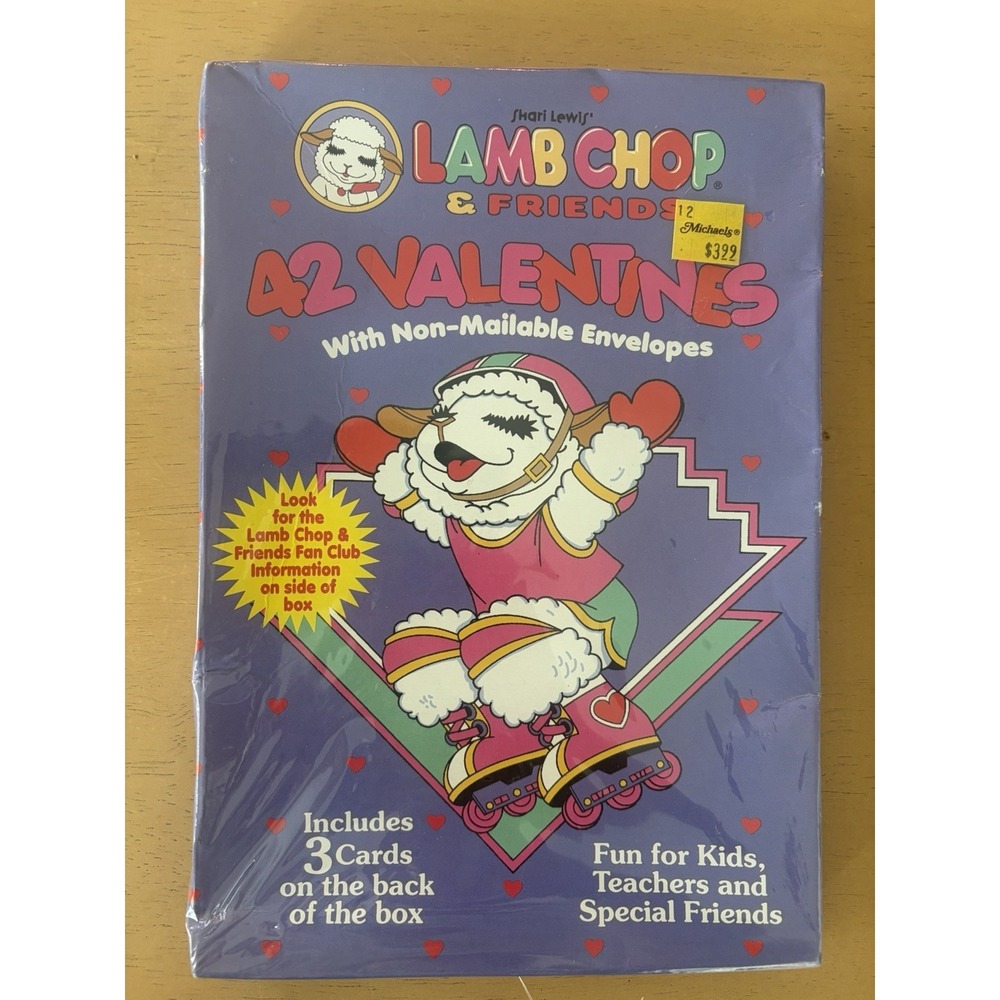 Vintage 1990s Lamb Chop & Friends Childrens' Classroom Valentines Day Cards 42
